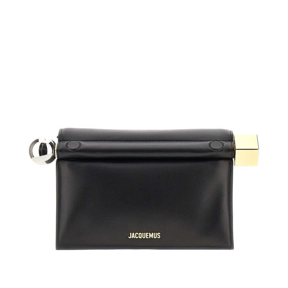 Jacquemus Nappa Leather Rond Carré Clutch